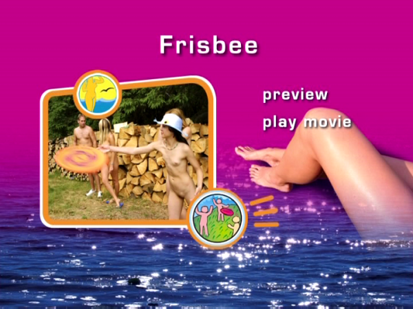 Frisbee - bare young girls nudists play | Russianbare