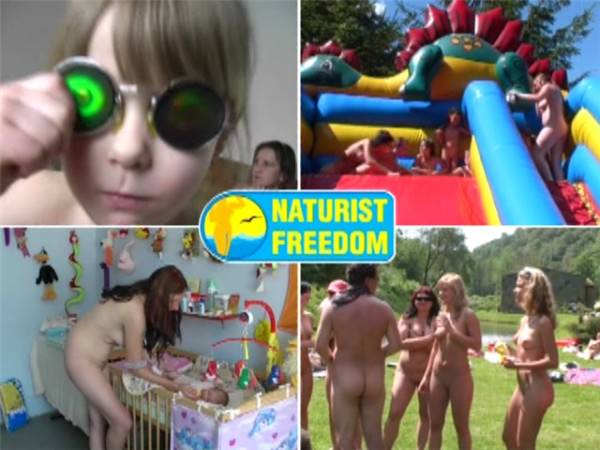 Bathing in a Bahnak - Video of a family naturism outdoors | Russianbare