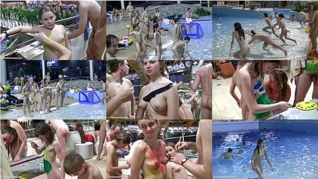 Naturism video France pool for naked rest | Russianbare